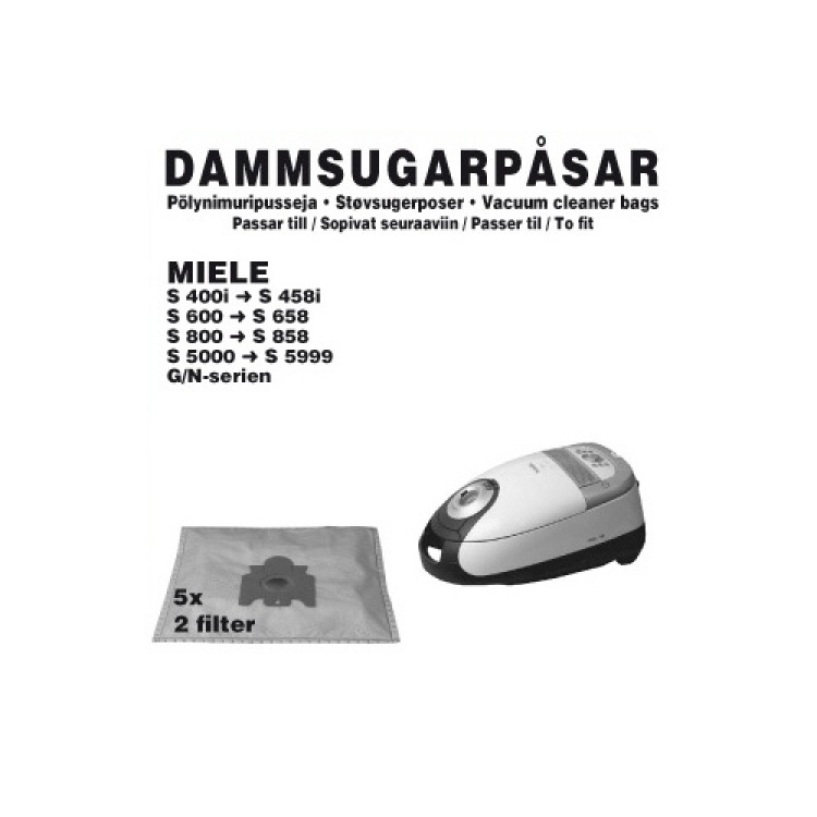 Champion Dammpåsar Miele, 5st