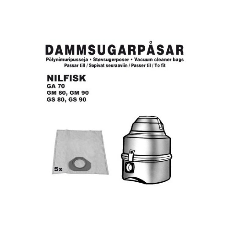 Champion Dammpåsar Nilfisk, 5st