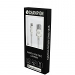 Champion USB-A til Lightning-kabel 1 m hvid