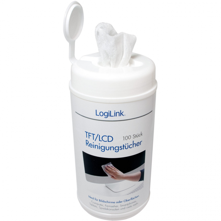 LogiLink Våtservetter LCD/LED 100-p L LogiLink Våtservetter LCD/LED 100-p L