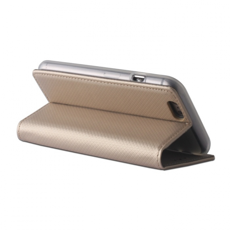 Etui med magnetisk lukning til Samsung J500 (Guld)