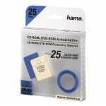 Hama CD/DVD Lommer PP Transparent 25-pak