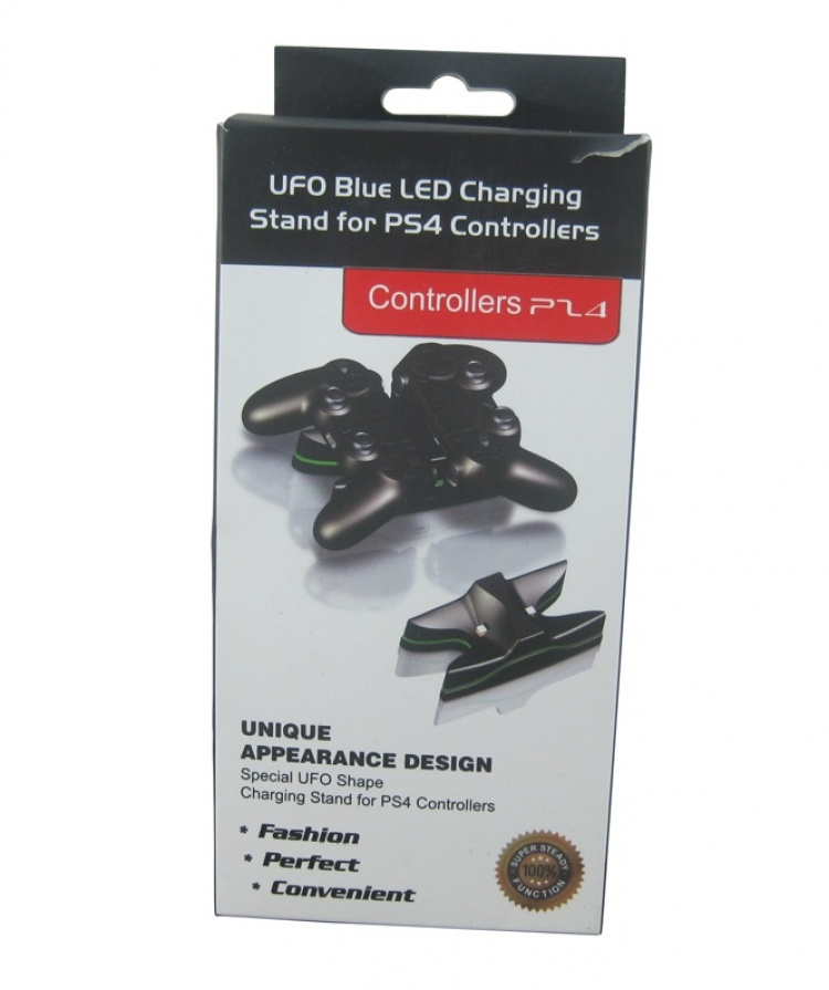 Dobbelt ladestation til PS4-controllere