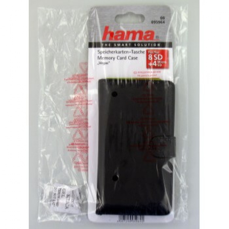 Hama Hukommelseskorttaske Vegas Str. M Sort