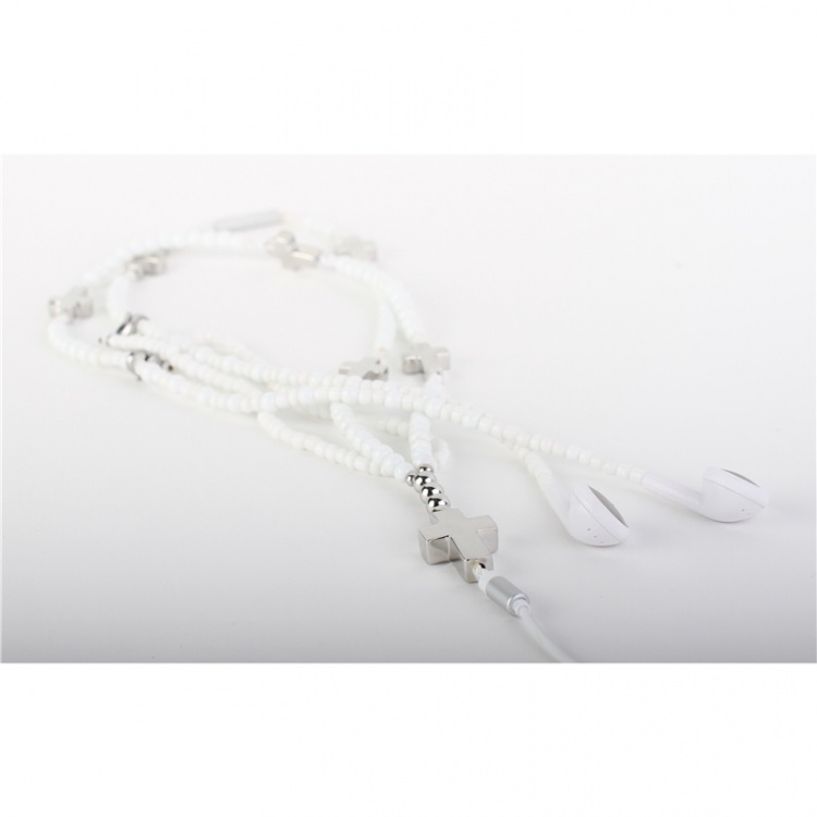 GEAR BY RBS Hovedtelefon In-Ear Halssmykke HV-B Hvid Mic