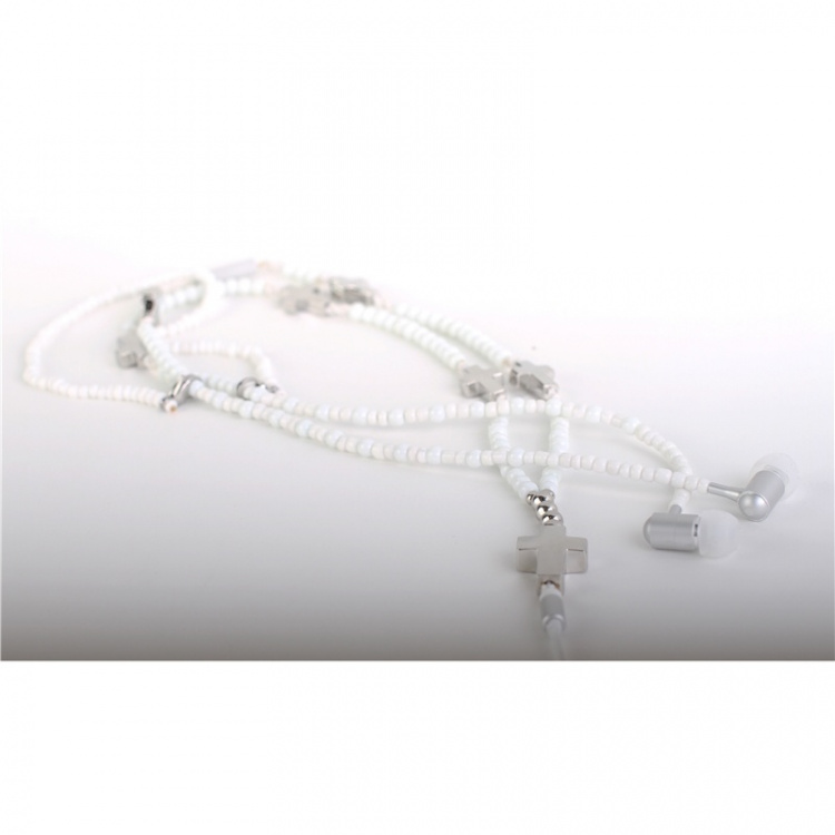 GEAR BY RBS Hovedtelefon In-Ear Halssmykke HV-B Hvid Mic