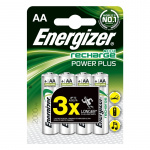 Energizer Batteri Genopladelig AA/LR6 Power Plus Ni-Mh 2000mAh 4-pak