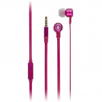 KITSOUND FRESH Hovedtelefon In-Ear Ribbon Rosa Mic