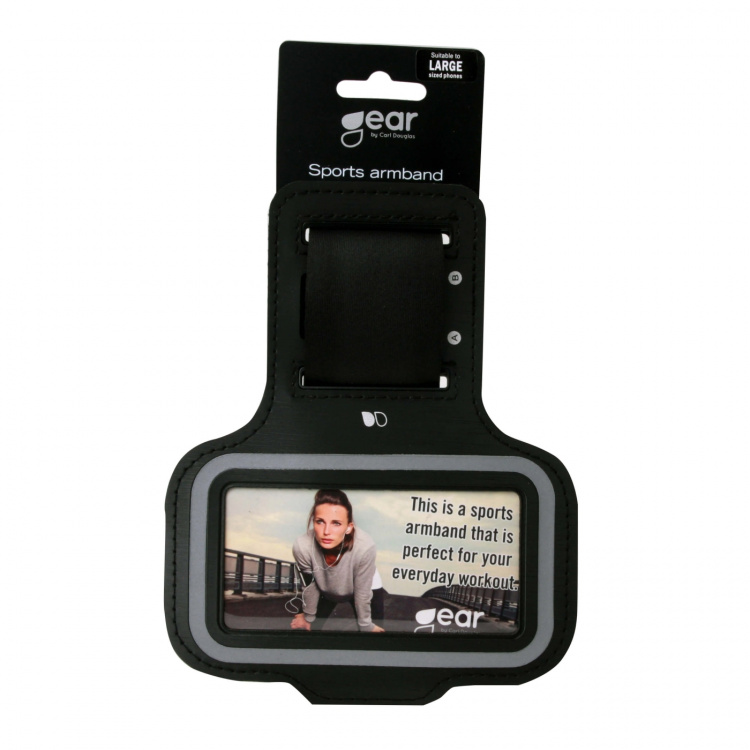 Gear Sportsarmbånd Universal S/M f.eks iPhone 4/4s/5/5s/SE Sort