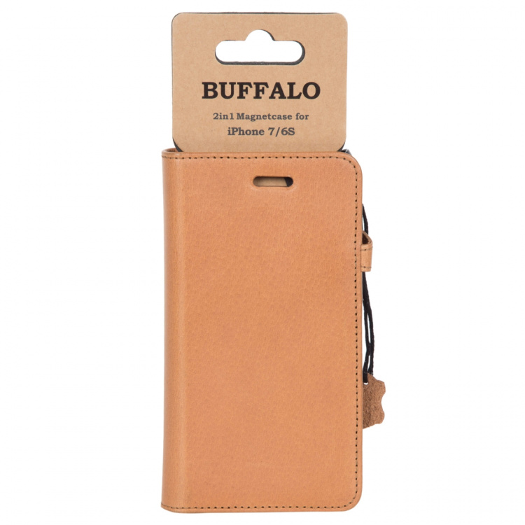 Buffalo Wallet Læder iPhone 6/6S Cognac