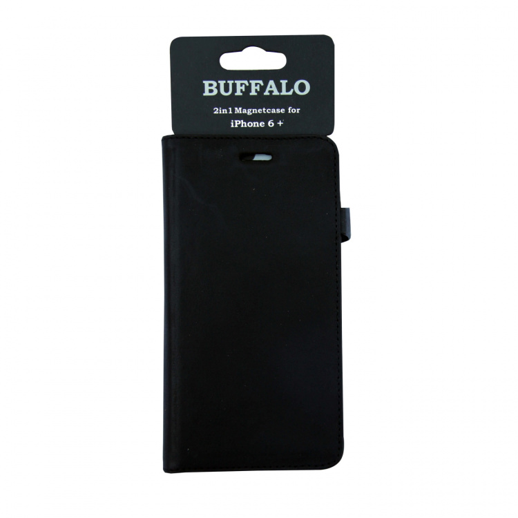 Buffalo Wallet Læder iPhone 6 Plus Sort Buffalo Wallet Læder iPhone 6 Plus Sort
