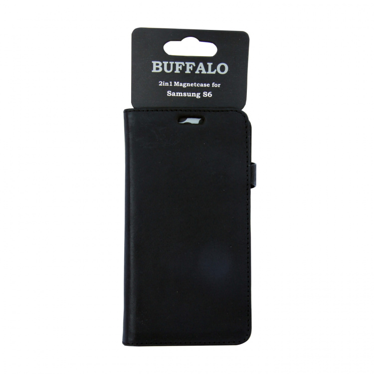 Buffalo Wallet Læder Samsung S6 Sort Buffalo Wallet Læder Samsung S6 Sort
