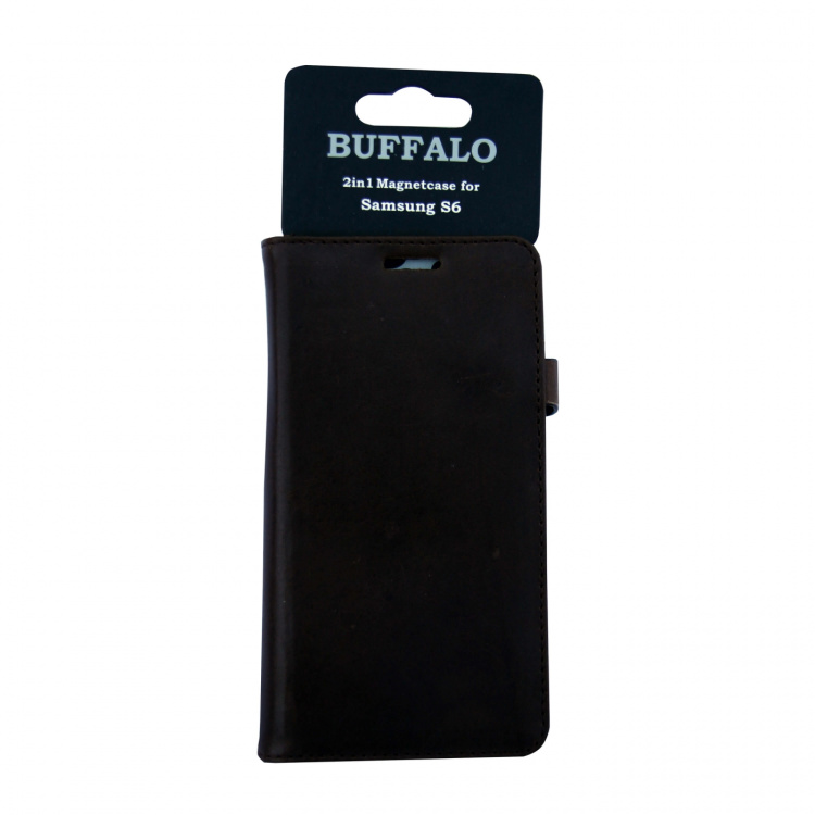 Buffalo Wallet Læder Samsung S6 Brun Buffalo Wallet Læder Samsung S6 Brun