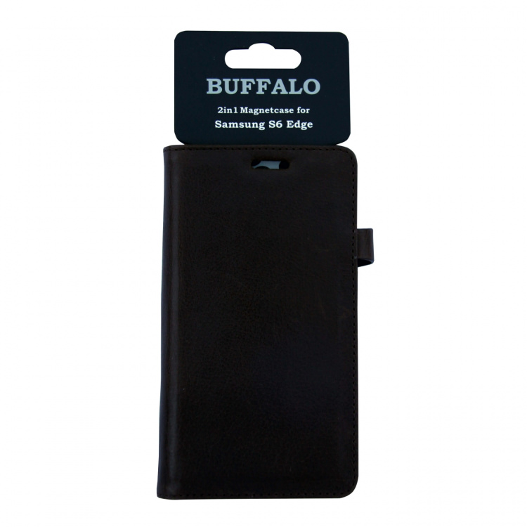 Buffalo Wallet Læder Samsung S6 Edge Brun Buffalo Wallet Læder Samsung S6 Edge Brun