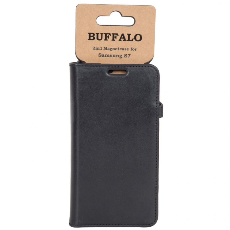 Buffalo Wallet Læder Samsung S7 Sort