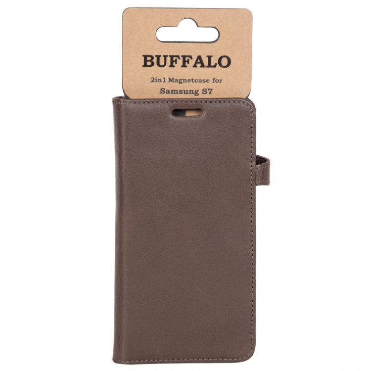Buffalo Wallet Læder Samsung S7 Brun Buffalo Wallet Læder Samsung S7 Brun