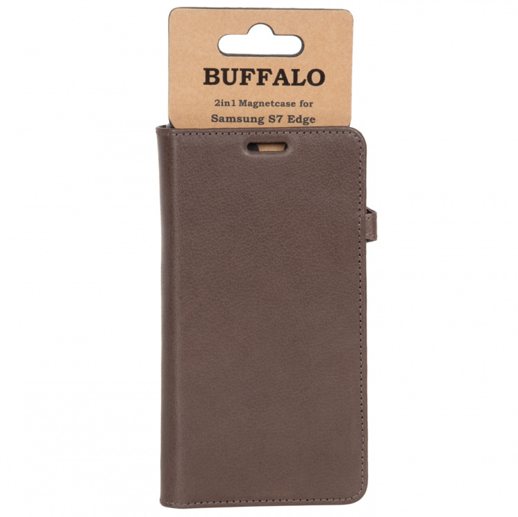 Buffalo Wallet Læder Samsung S7 Edge Brun Buffalo Wallet Læder Samsung S7 Edge Brun