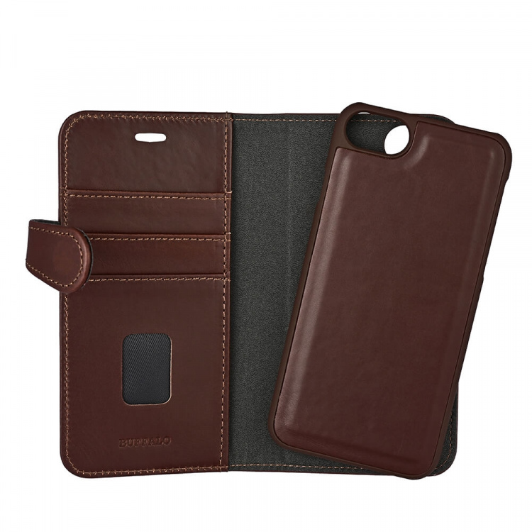 Buffalo Wallet Læder iPhone 6/7/8/SE2020/22 Brun Buffalo Wallet Læder iPhone 6/7/8/SE2020/22 Brun