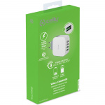 Celly USB-laddare 4xUSB 4,8A