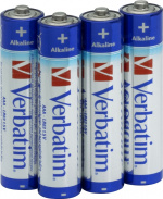 Verbatim Premium Alkaline, LR03 / AAA batterier, alkaliske, 1,5V, 4-pa