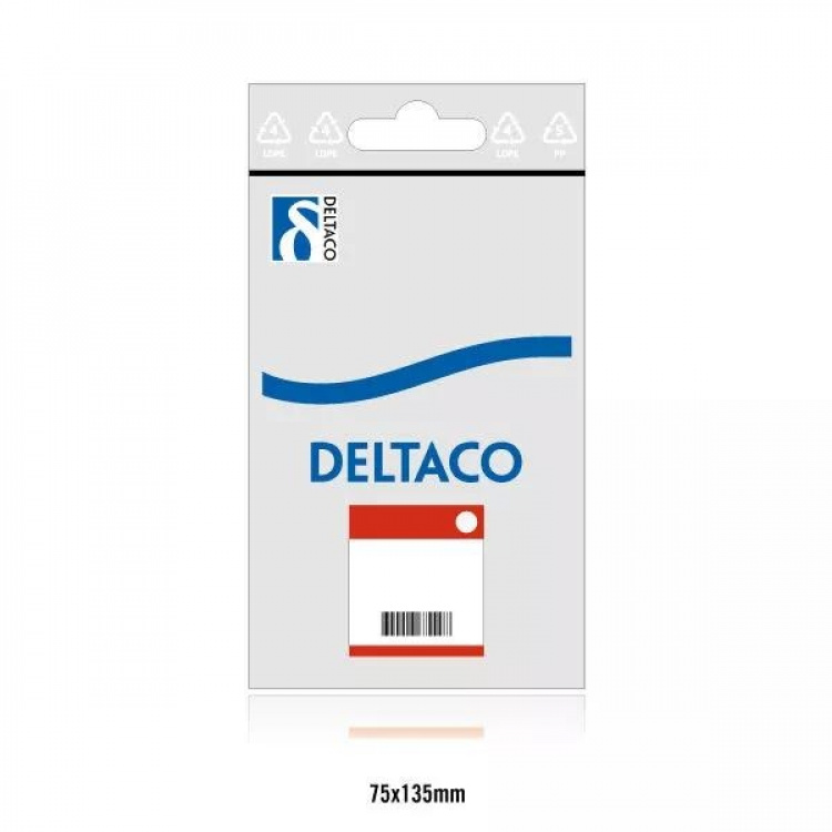 DELTACO Y-adapter til lyd, 1x3,5mm han til 2x3,5mm hun