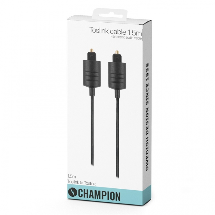 Champion Optisk Toslink-kabel 1.5m