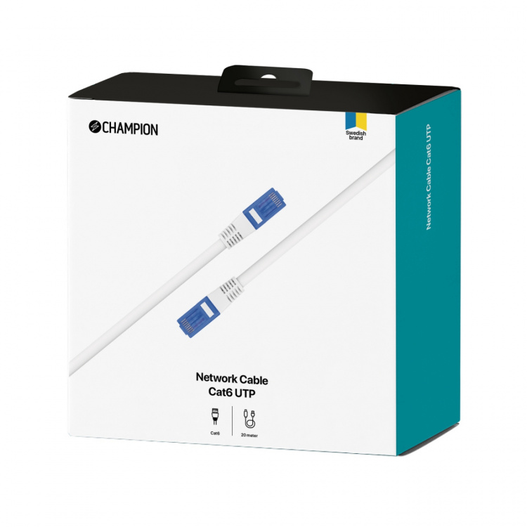 Champion Nätverkskabel CAT6 UTP 20.0m