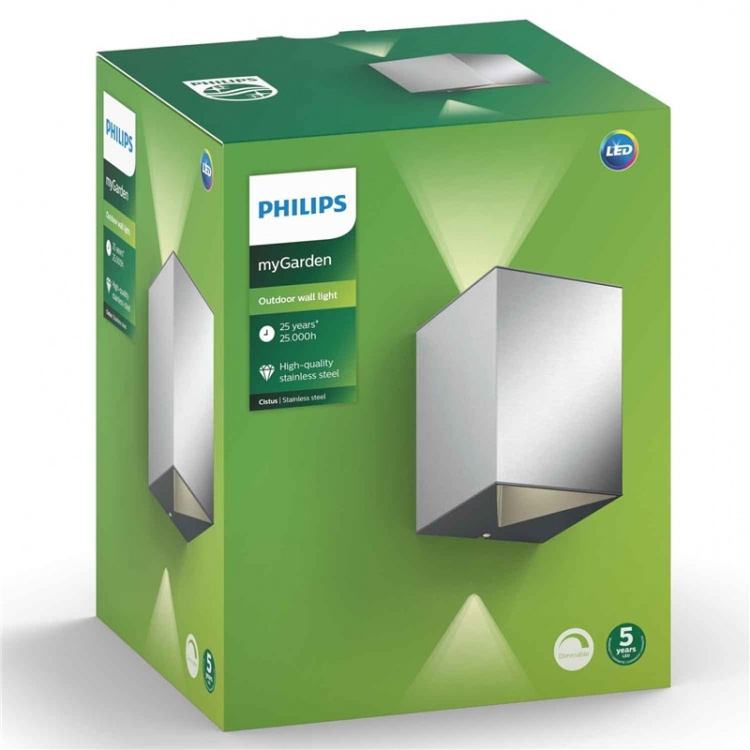 Philips Cistus Vägglampa LED 2x4,5W Philips Cistus Vägglampa LED 2x4,5W