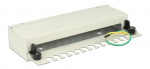 DeLOCK patch panel, 12 ports, for keystone modules, shielded, gray