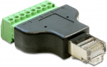 DeLOCK terminalblokadapter, RJ45 han, 8-pin