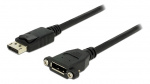 Delock Cable Displayport 1.2 male > Displayport female panel-mount 1 m Delock Cable Displayport 1.2 male > Displayport female panel-mount 1 m