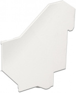 DeLOCK dækplade til DeLOCK 86212/86232, plast, hvid