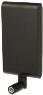 DeLOCK WLAN antenne RP-SMA han, 7,5-10 dBi, 2,4/5GHz, sort