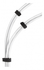 DELTACO Hook and loop fastener cable ties, width 10mm, 15m, black