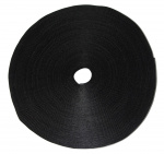 DELTACO Hook and loop fastener cable ties, width 10mm, 25m, black