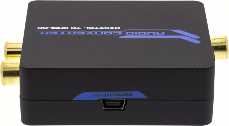 DELTACO audio converter from digital to analog with 3,5mm, black DELTACO audio converter from digital to analog with 3,5mm, black