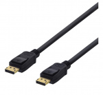 DELTACO DisplayPort monitor cable, 20-pin m - m, 15m, black