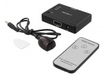 DELTACO HDMI Switch, 3 inputs to 1 output, sup 4K in 60Hz, 7.1, black
