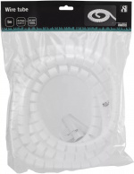 DELTACO Kabelskjulere i nylon, 25mm diameter, værktøj, 5m, hvid