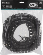 DELTACO Kabelskjulere i nylon, 25mm diameter, værktøj, 5m, sort