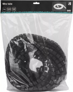 DELTACO Kabelskjulere i nylon, 25mm diameter, værktøj, 10m, sort