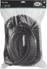 DELTACO Kabelskjulere i nylon, 25mm diameter, værktøj, 20m, sort