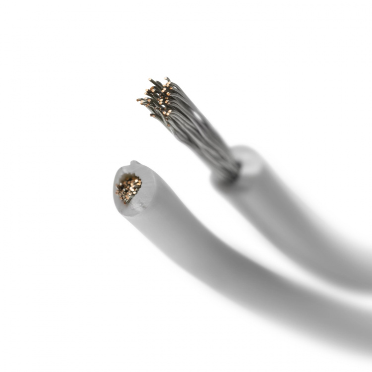 DELTACO Højtalerkabel, 2x0,75mm, hvid, rulle, 100m