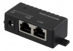 DELTACO Passive Gigabit PoE injector, 48W, Black