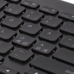 DELTACO trådløst minitastatur, lave taster, baggrundsbelyst, indbygg