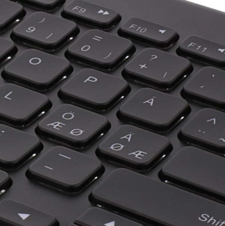 DELTACO trådløst minitastatur, lave taster, baggrundsbelyst, indbygg