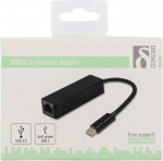 DELTACO, USB 3.1 netværksadapter, 1xRJ45, 1xUSB-C han, sort DELTACO, USB 3.1 netværksadapter, 1xRJ45, 1xUSB-C han, sort