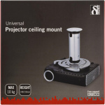 DELTACO loftbeslag til projektor, <b>maks 10kg</b>, 80-170mm justerbar