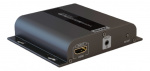 HDMI extension over Ethernet, HDbitT, 120m, UHD, IR, black