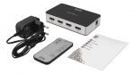 Premium HDMI-switch med 3 porte, IR-fjernbetjening, Ultra HD i 60 Hz, sort Premium HDMI-switch med 3 porte, IR-fjernbetjening, Ultra HD i 60 Hz, sort